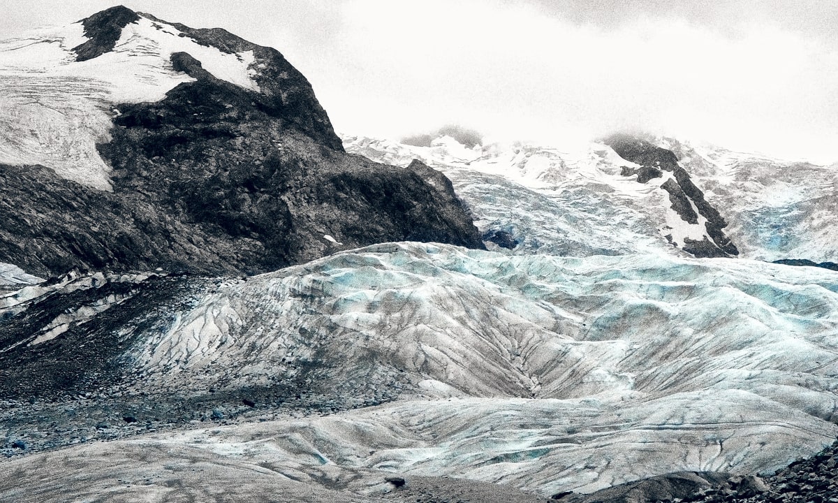 Der Morterasch Gletscher, Zustand 2004.