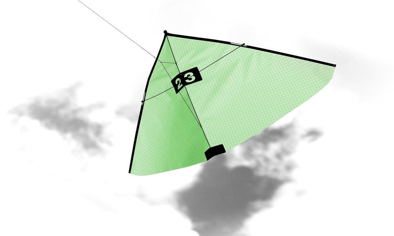 Kite in Icarex semi-fluo-light-green-58.