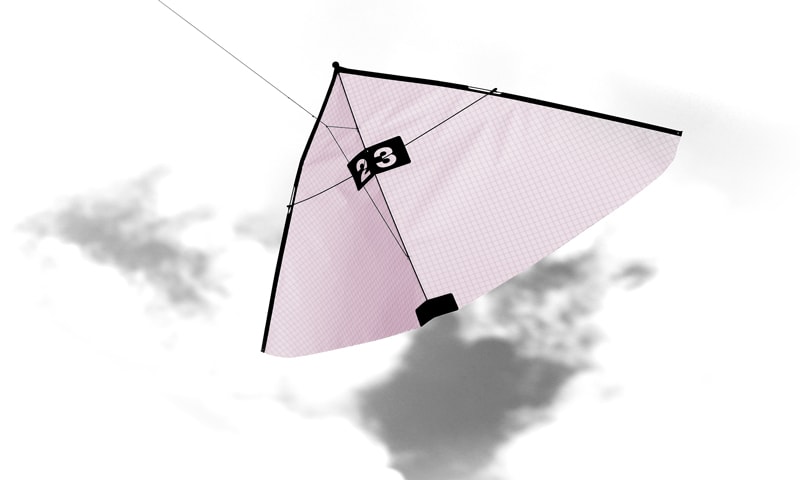 Kite in Icarex rose, rare color.