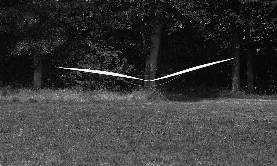 The indoor kite is landing in Basel Birsfelden.
